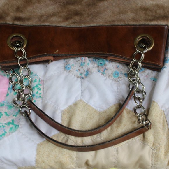 Vintage Faux Fur and Leather Large Handbag and/or Tote - Picture 10 of 13